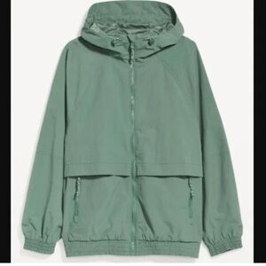 Old Navy women’s water resistant hooded performance zip Jacket size medium